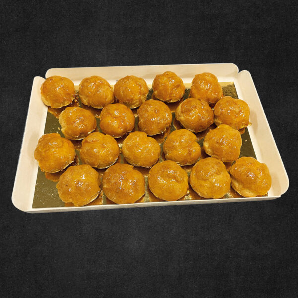 Boîte de 20 choux vanille caramélisés